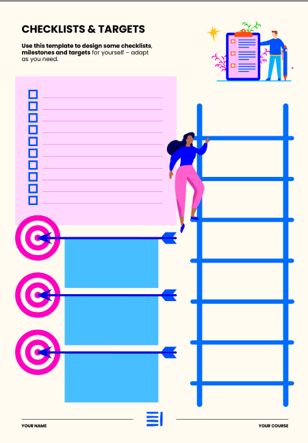 checklists and targets worksheet