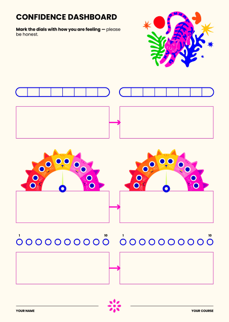 confidence dashboard worksheet
